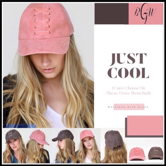 So cute!! 💕🌺💋 Velvet Lace Up Faux Suede Cap - Picture 2 of 8